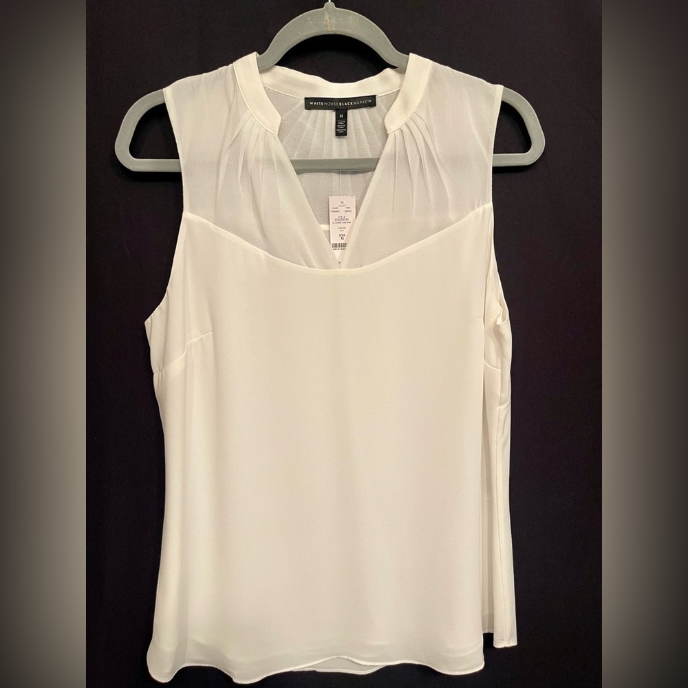 NWT White House Black Market Sleeveless Blouse